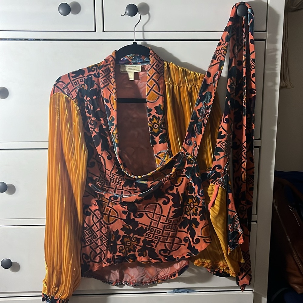 Moulinette soeurs-by Anthropologie size S wrap blouse
